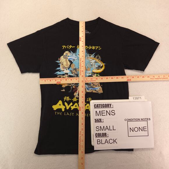 Avatar the Last Airbender Short Sleeve Graphic T Shirt Mens Size Small S Black - Picture 5 of 9